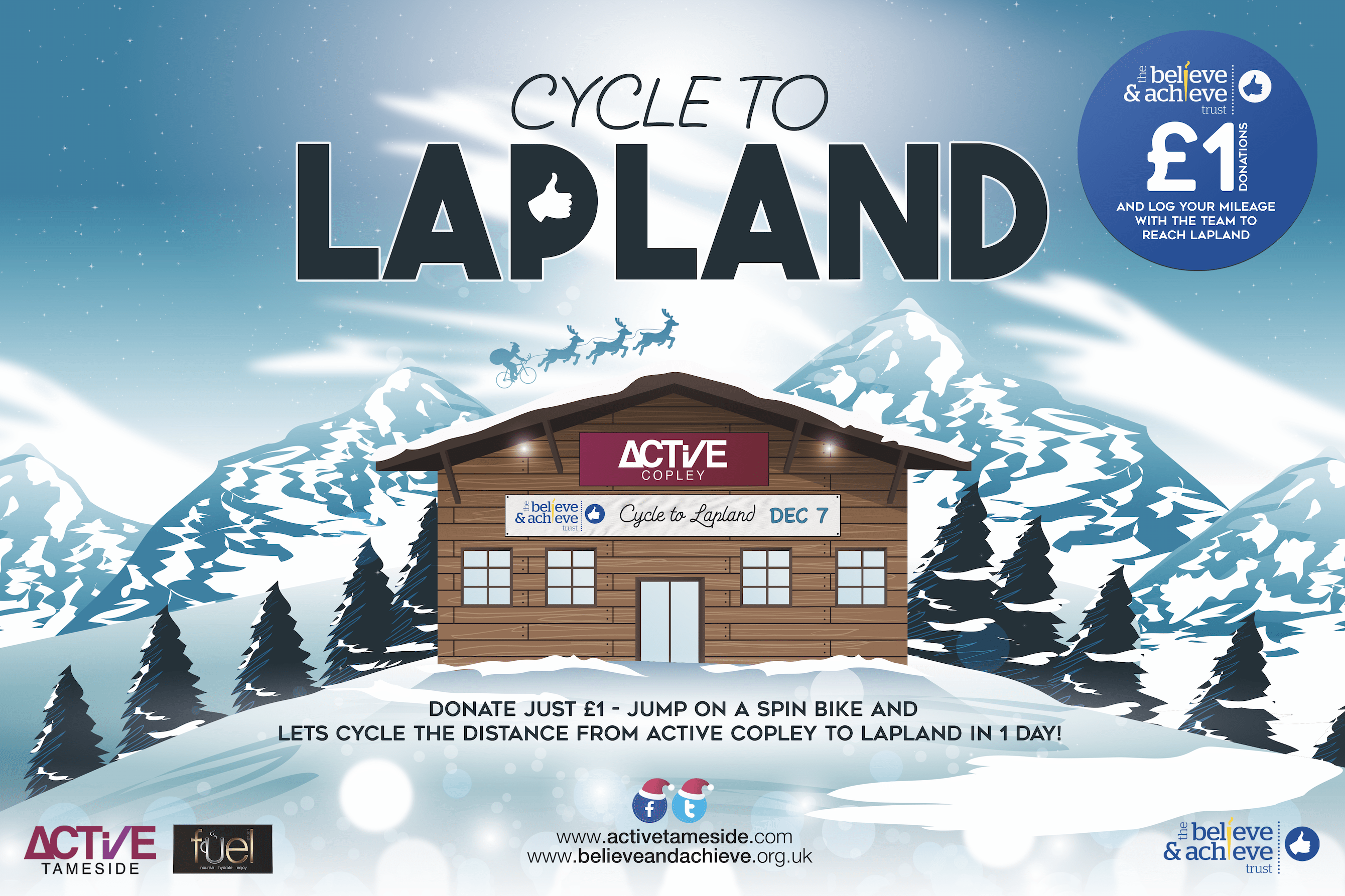 Cycle to Lapland charity event