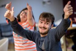 Everybody Can service users during an internship class session