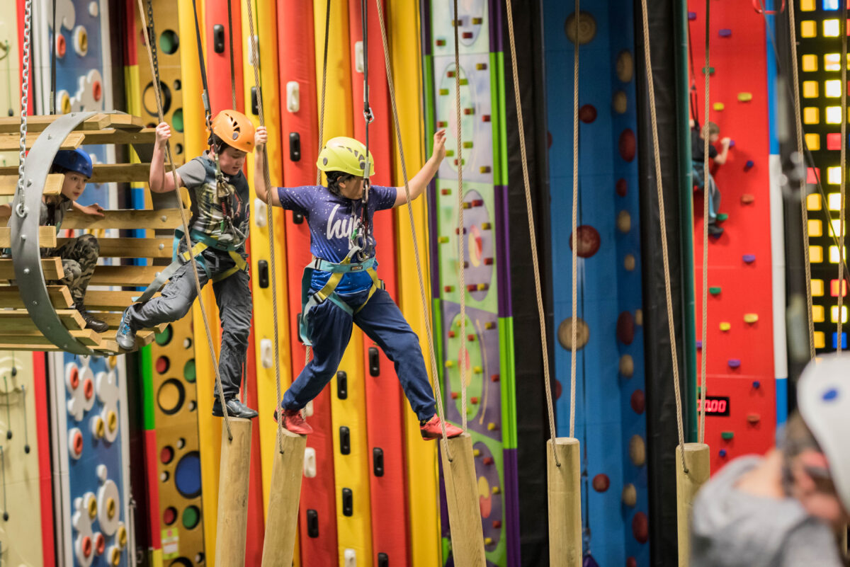 adventure medlock children on high ropes