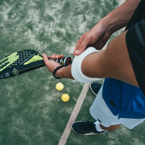 person playing squash