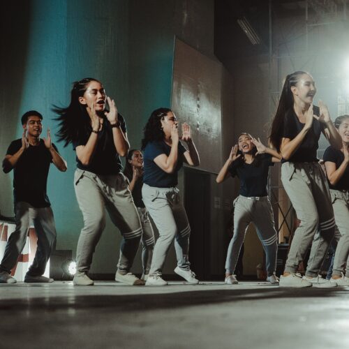 people at a dance energy class