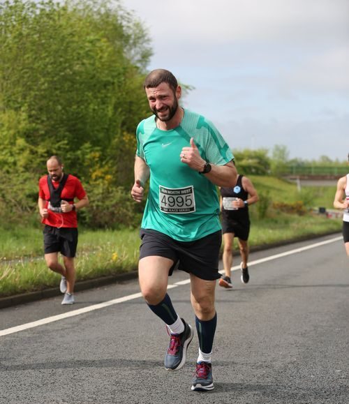 Stephen running in a long distance race